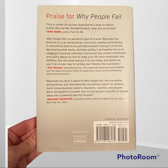 WHY PEOPLE FAIL BY Simon Reynolds Book Like new - Picture 2 of 2